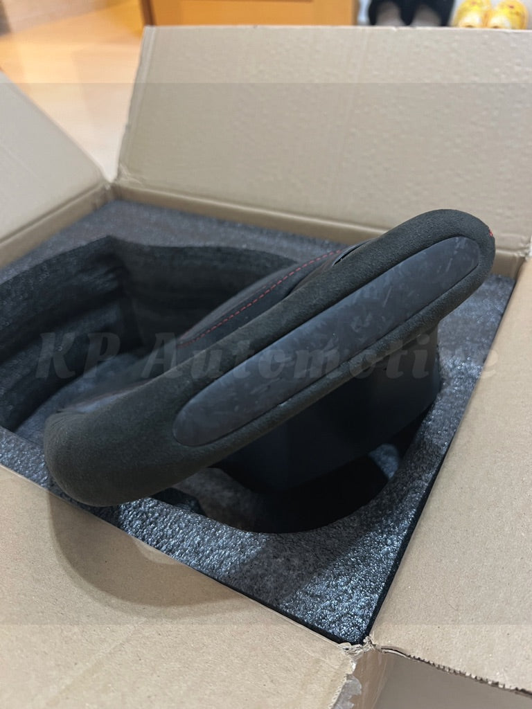 Model 3/Y Forged Carbon Fiber Yoke Steering Wheel (Alcantara) - Full Set