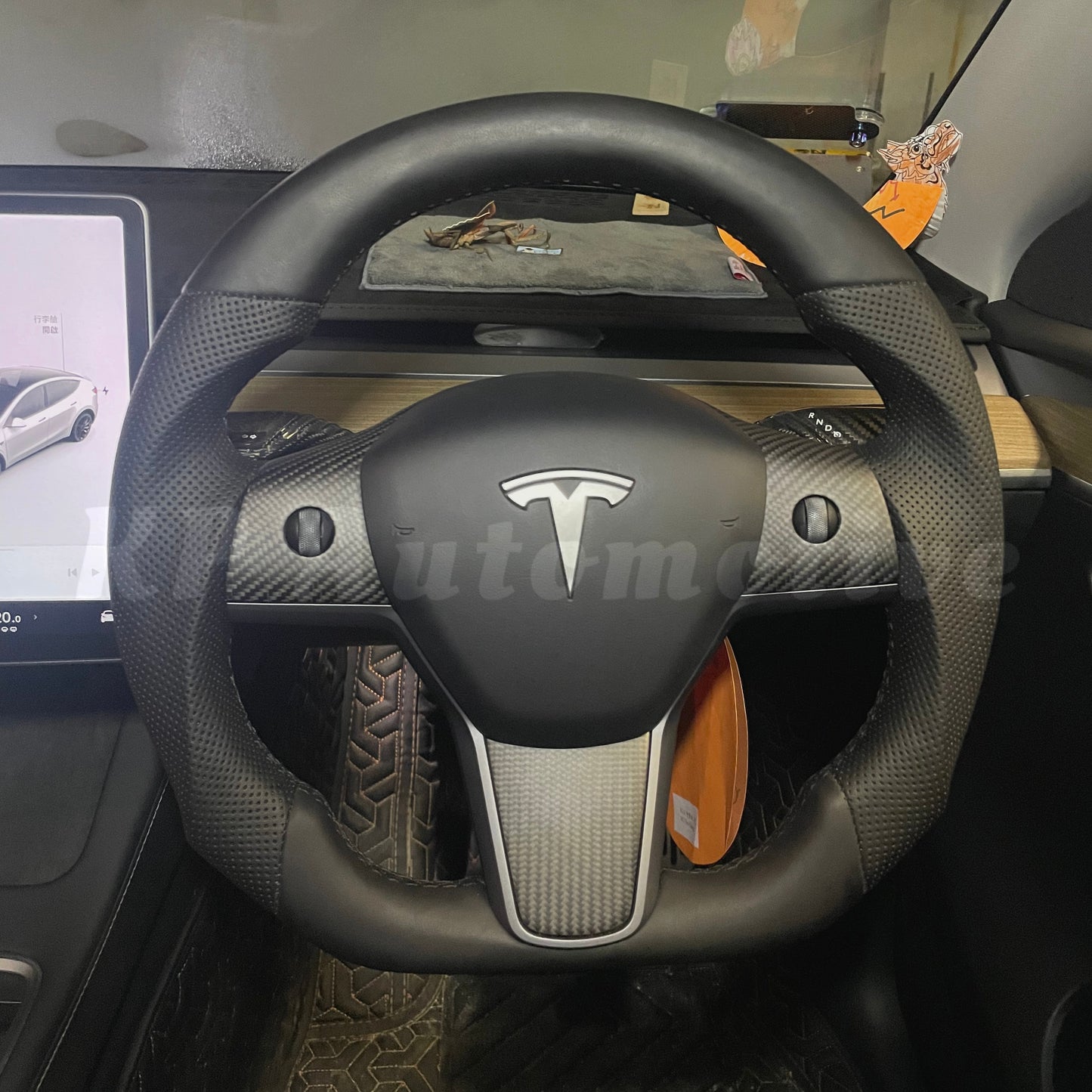 Model 3 Perforated Leather Steering Wheel - Steering Wheel Only